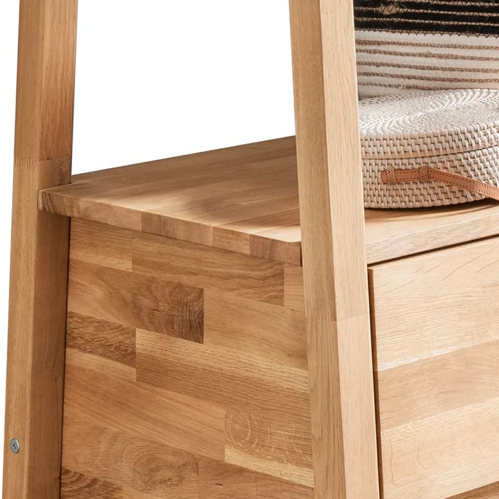 Wohnen 85x190x60 Standgarderobe mit zwei Schubladen - Rouge