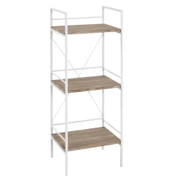 Wohnen Wohnzimmer-Regale|Küchenregale*34x96x27 Standregal in Eiche hell & Weiß - Cepters