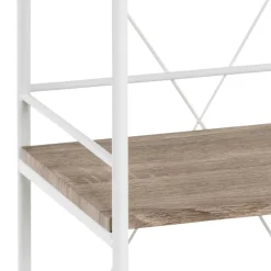 Wohnen Wohnzimmer-Regale|Küchenregale*34x96x27 Standregal in Eiche hell & Weiß - Cepters