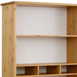 Wohnen Esszimmerregale|Regale*102x188x39 Standregal in Weiß & Honig - Enjes