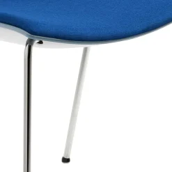 Wohnen Küchenstühle|Esszimmerstühle*55x81x53 Stapel Stuhl in Blaugrau & Blau - Taly