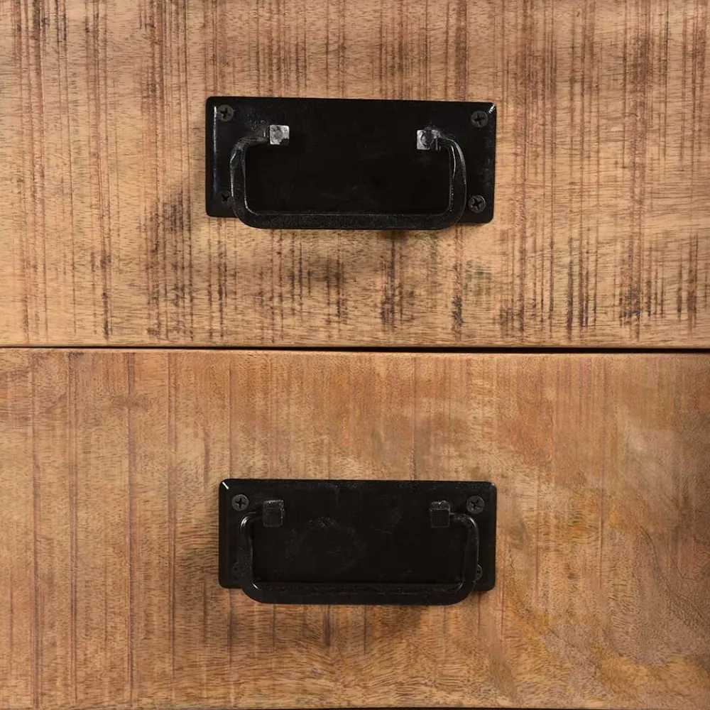 Wohnen 90x180x40 Stauraum Schrank im Industrial Style - Eswan