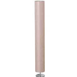 Wohnen Lampen & Leuchten*14x120x14 Stehlampe in Creme Stoff Schirm - Croco