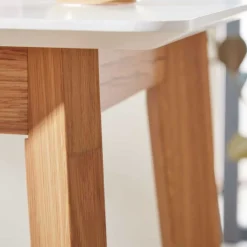 Wohnen 61x110x61 Stehtisch quadratisch mit Fußablage - Soveca