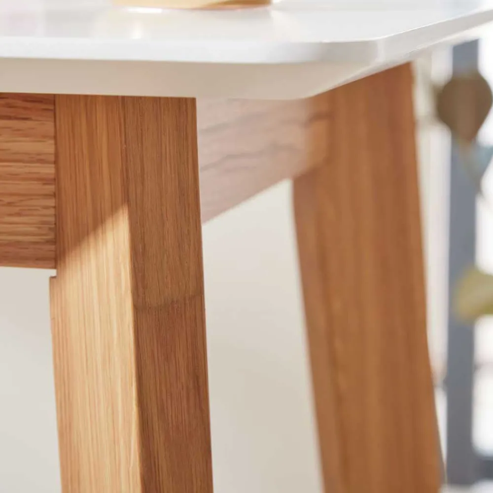 Wohnen 61x110x61 Stehtisch quadratisch mit Fußablage - Soveca