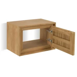 Wohnen Waschtisch|Waschbeckenunterschränke*60x40x41 Teak Badschrank für Wandmontage - Sojettes