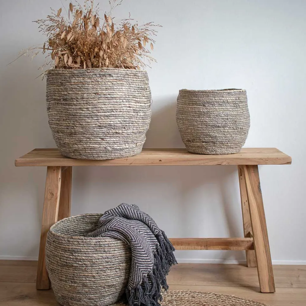 Wohnen 90x45x25 Teakholz Bank naturbelassen - Verdena