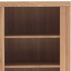 Wohnen 72x142x40 Teilmassives Regal mit drei Fächern & Tür - Vlacoma