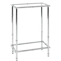 Wohnen Telefontische*50x75x25 Telefontisch mit zwei Glasplatten - Vasilio