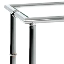 Wohnen Telefontische*50x75x25 Telefontisch mit zwei Glasplatten - Vasilio