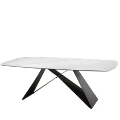 Wohnen 220x76x110 Tisch in Marmoroptik Keramikplatte - Vainy