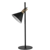 Wohnen Lampen & Leuchten*18x55x18 Tischlampe in Schwarz & Messingfarben - Marike