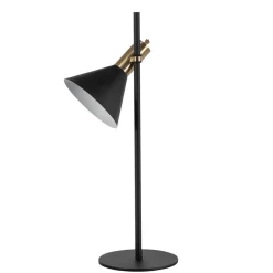 Wohnen Lampen & Leuchten*18x55x18 Tischlampe in Schwarz & Messingfarben - Marike