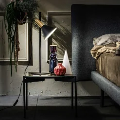 Wohnen Lampen & Leuchten*18x55x18 Tischlampe in Schwarz & Messingfarben - Marike