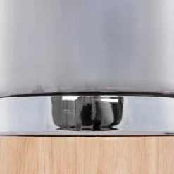 Wohnen 14x33x14 Tischleuchte aus Glas & Holz - Holly