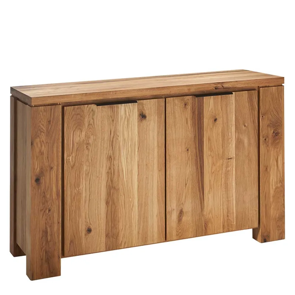 Wohnen Küchenschränke|Sideboards & Kommoden*130x8x45 Türen-Kommode aus geölter Wildeiche - Sympatia