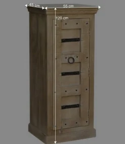 Wohnen Sideboards & Kommoden|Shabby Chic Möbel*55x120x45 1-türige Hochkommode im Shabby Chic - Abid