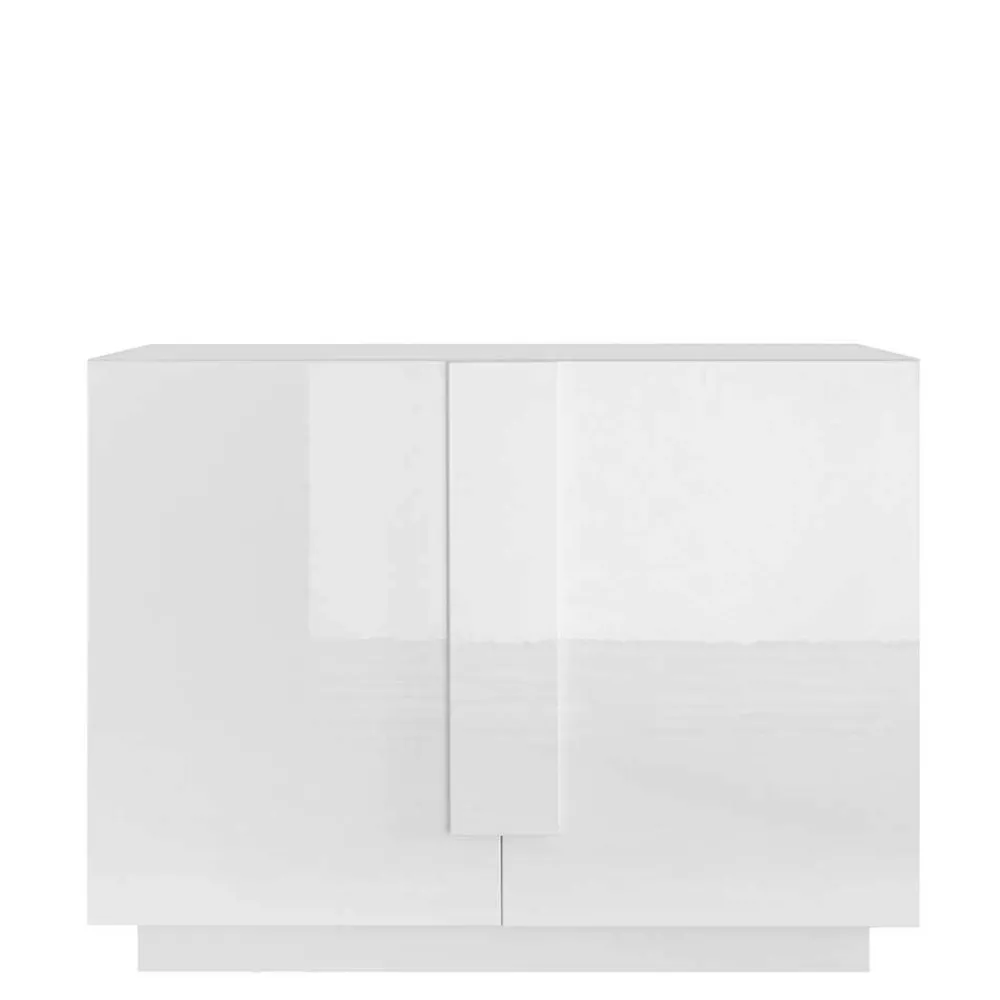 Wohnen 121x90x44 2-türige Kommode auf Sockel - Kerym