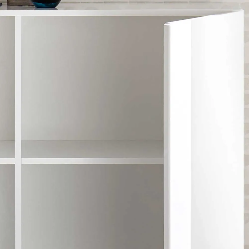 Wohnen 121x90x44 2-türige Kommode auf Sockel - Kerym