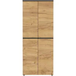 Wohnen 80x197x40 2-türiger Aktenschrank in Wildeiche Optik - Contrage