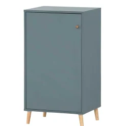 Wohnen 51x93x41 1-türiger Office Schrank in Petrol - Baiamare