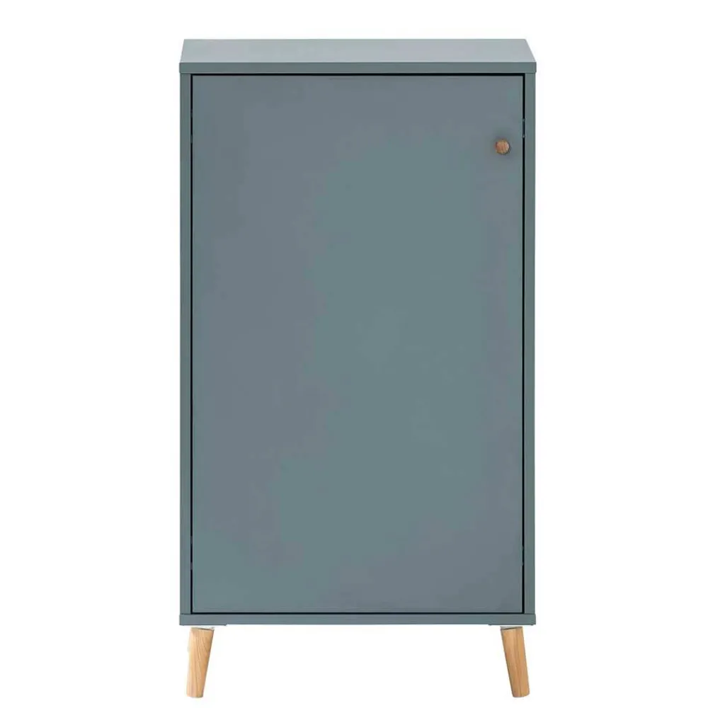 Wohnen 51x93x41 1-türiger Office Schrank in Petrol - Baiamare