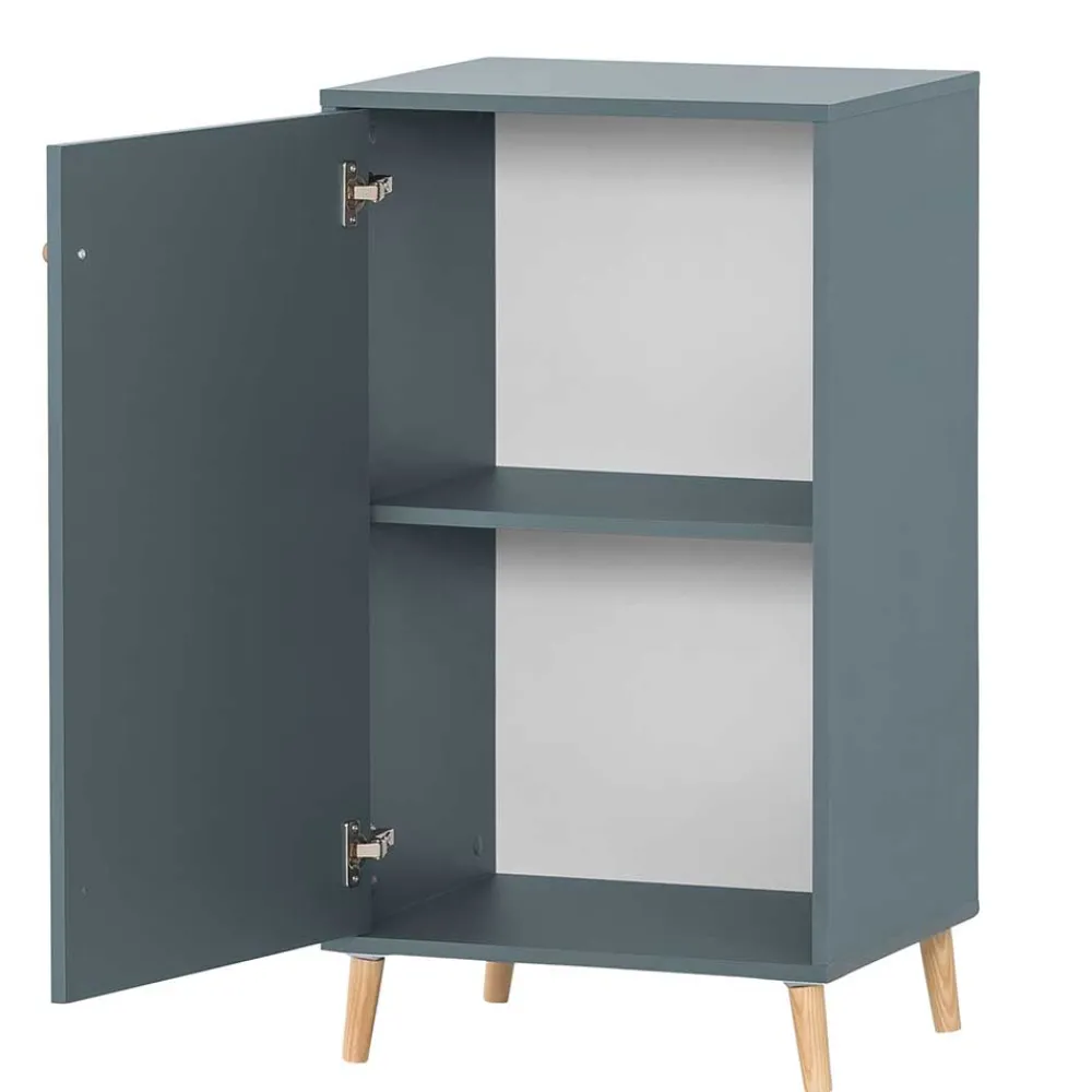 Wohnen 51x93x41 1-türiger Office Schrank in Petrol - Baiamare