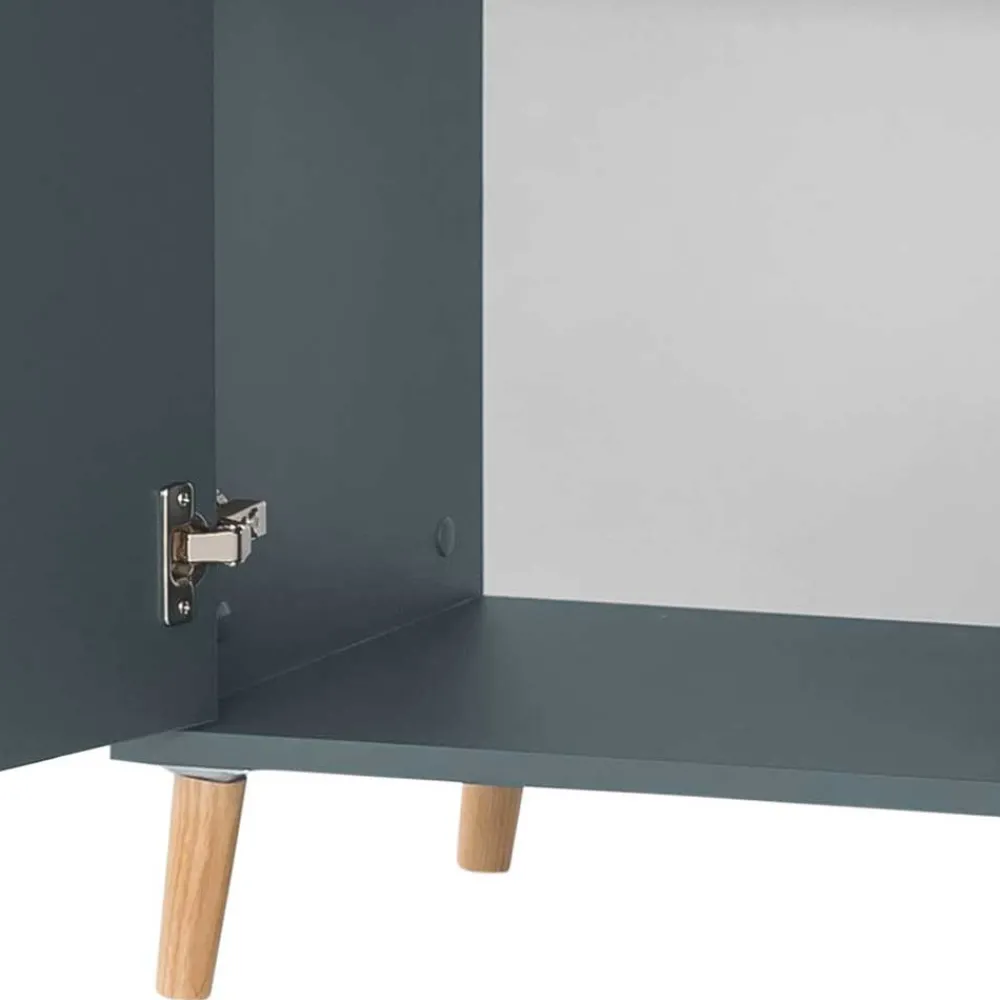 Wohnen 51x93x41 1-türiger Office Schrank in Petrol - Baiamare