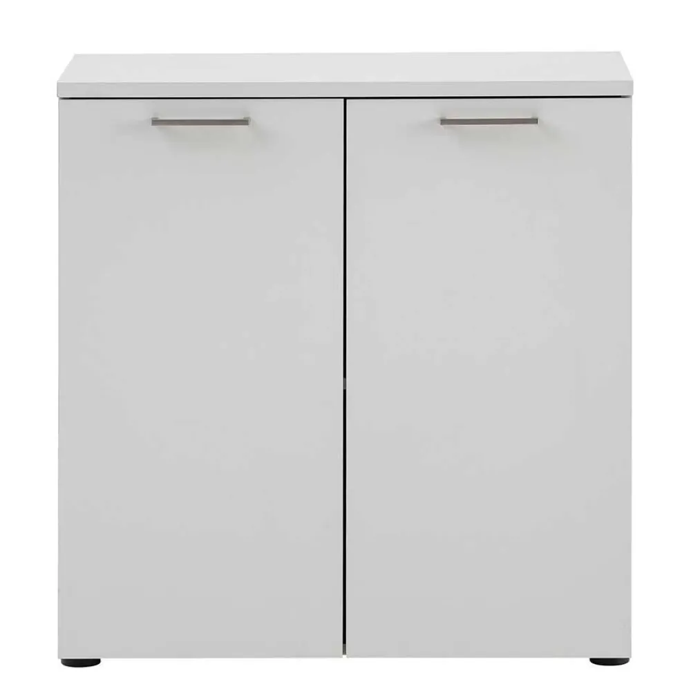 Wohnen Büroschränke*80x84x41 2-türiger Officeschrank in Lichtgrau - Bowsla