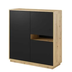 Wohnen 122x126x40 2-türiges Highboard mit Fach - Ilunas