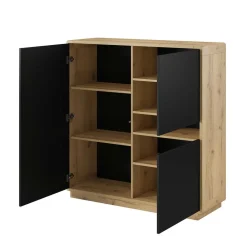 Wohnen 122x126x40 2-türiges Highboard mit Fach - Ilunas
