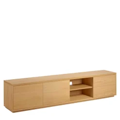 Wohnen 200x44x36 TV Board in Eiche Furnier - Elastian