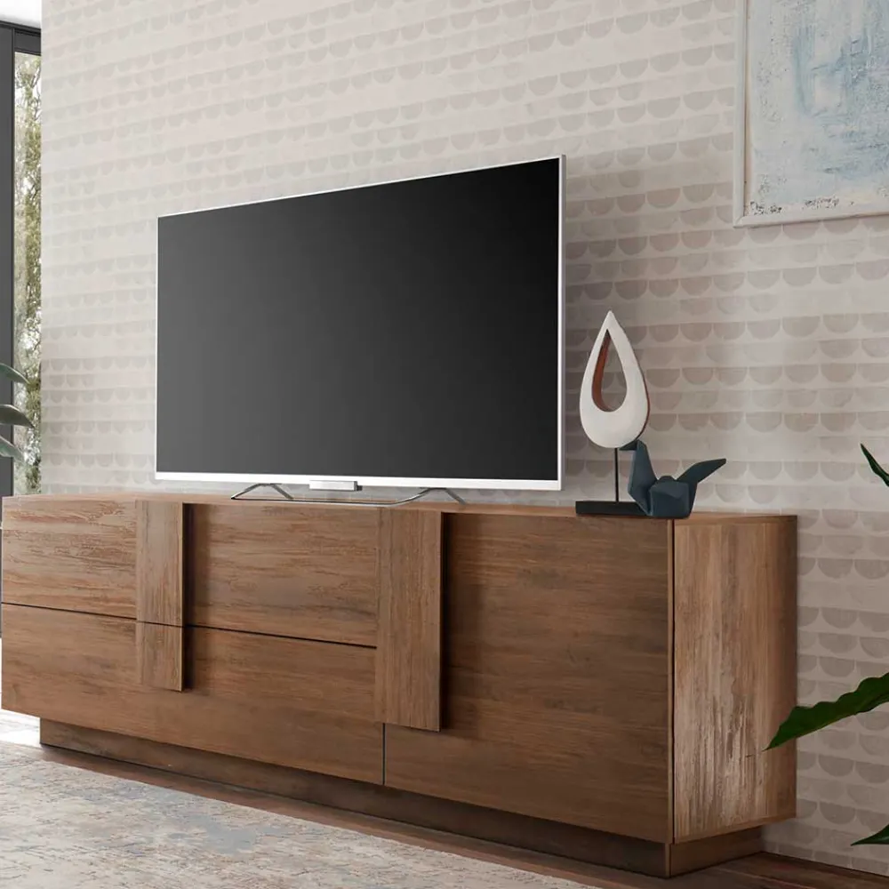 Wohnen Lowboards|Tv & Hifi-Möbel*181x63x44 TV Kommode in Holzoptik - Basento