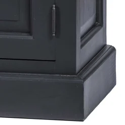 Wohnen Vintage Möbel|Sideboards & Kommoden*100x70x40 TV Kommode in Schwarz & Teak - Niovan