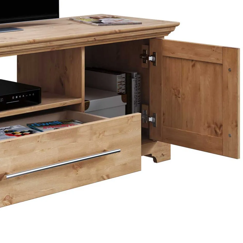 Wohnen Tv & Hifi-Möbel|Tv & Hifi-Möbel*171x52x39 TV Lowboard im Landhaus Stil - Noellisa