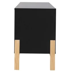 Wohnen Tv & Hifi-Möbel|Tv & Hifi-Möbel*140x52x35 TV Lowboard in Schwarz & Pinie Natur - Estrevin