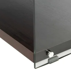 Wohnen 120x45x60 TV Lowboard in Walnuss & Transparent - Adlona