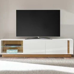 Wohnen Tv & Hifi-Möbel|Tv & Hifi-Möbel*188x46x40 TV Lowboard mit 2 Klappen - Myrda