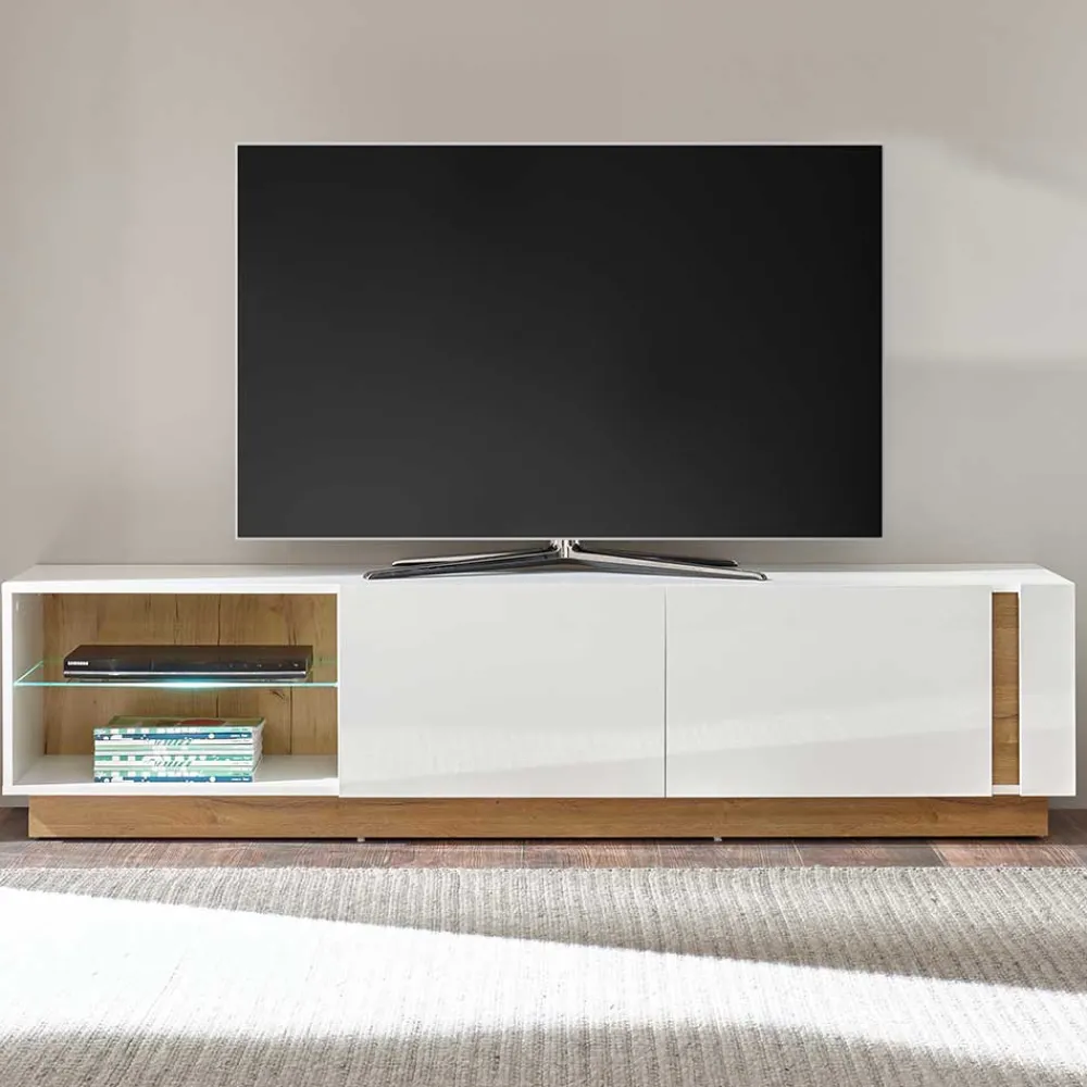 Wohnen Tv & Hifi-Möbel|Tv & Hifi-Möbel*188x46x40 TV Lowboard mit 2 Klappen - Myrda