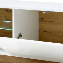 Wohnen Tv & Hifi-Möbel|Tv & Hifi-Möbel*188x46x40 TV Lowboard mit 2 Klappen - Myrda