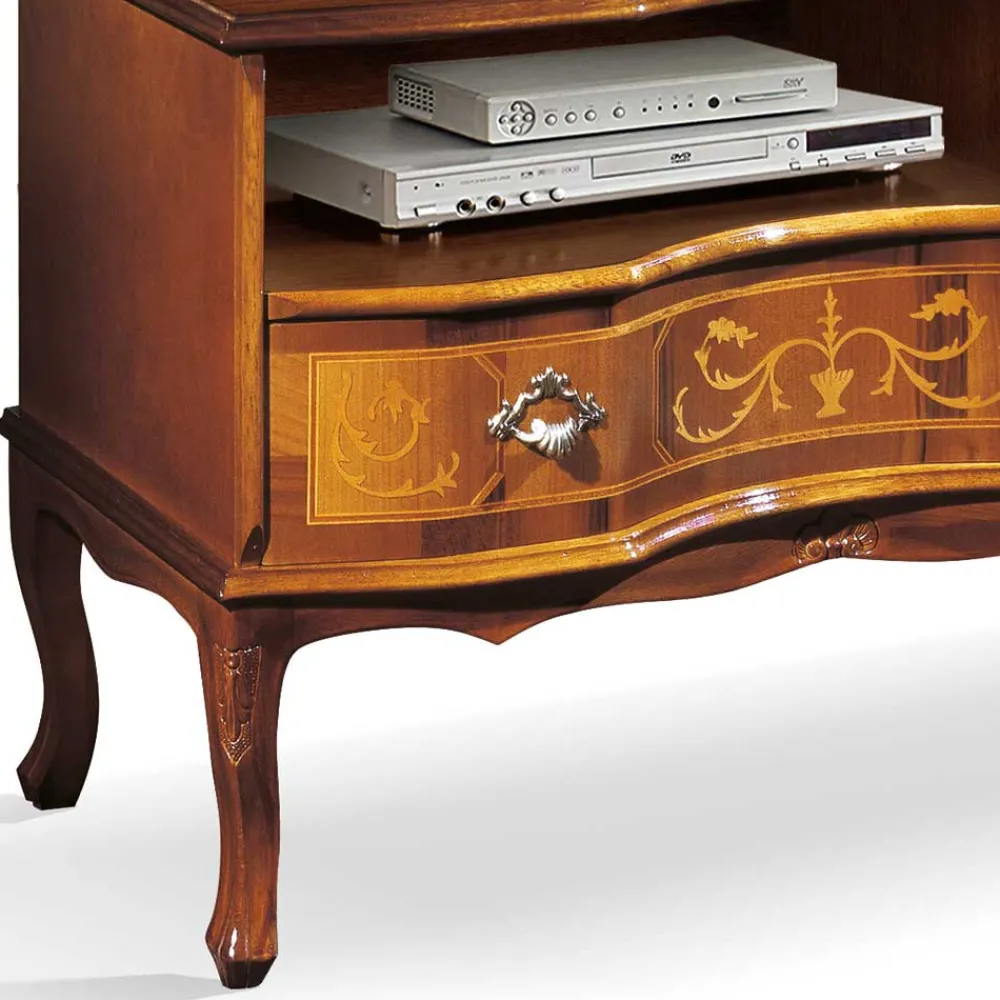 Wohnen 169x60x37 TV Phonotisch mit Barock Design - Motiz