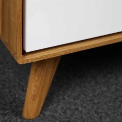 Wohnen 134x48x40 TV Schrank mit Türen & Fächern - Diesta