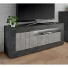 Wohnen 138x56x43 TV Unterschrank in Grau zweifarbig - Dionassa