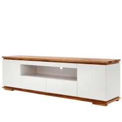 Wohnen Sideboards & Kommoden|Sideboards & Kommoden*202x54x40 TV Unterschrank in Weiß & Asteiche - Vangels
