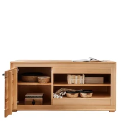 Wohnen Tv & Hifi-Möbel|Tv & Hifi-Möbel*130x62x46 TV-Board aus Kernbuche Massivholz - Sarosca