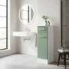 Wohnen 25x84x35 Unterschrank fürs Badezimmer in Grün - Loenixa