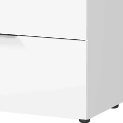 Wohnen 83x101x42 Vier-Schubladen-Kommode in Weiß - Thima