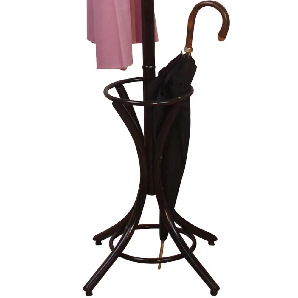 Wohnen 53x184x53 Vintage Garderobenständer in Braun - Suncato