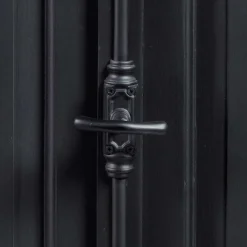 Wohnen 100x141x51 Vintage Vertiko in Schwarz & Teakfarben - Niovan