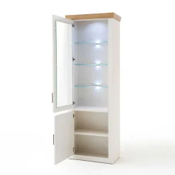 Wohnen Vitrinen|Wohnzimmer-Vitrinen*73x210x40 Vitrine - modernes Landhaus - Samula